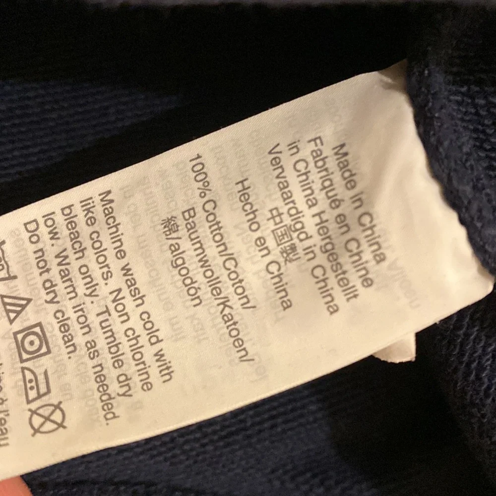 J. Crew Navy Cotton Blue Crewneck Sweater. Size S. Style K5948 - Picture 5 of 7